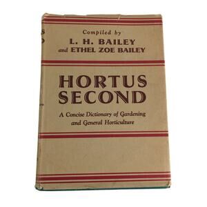 Vtg 1974 Horticulture Hortus Second Gardening Dictionary Hardcover Book Bailey